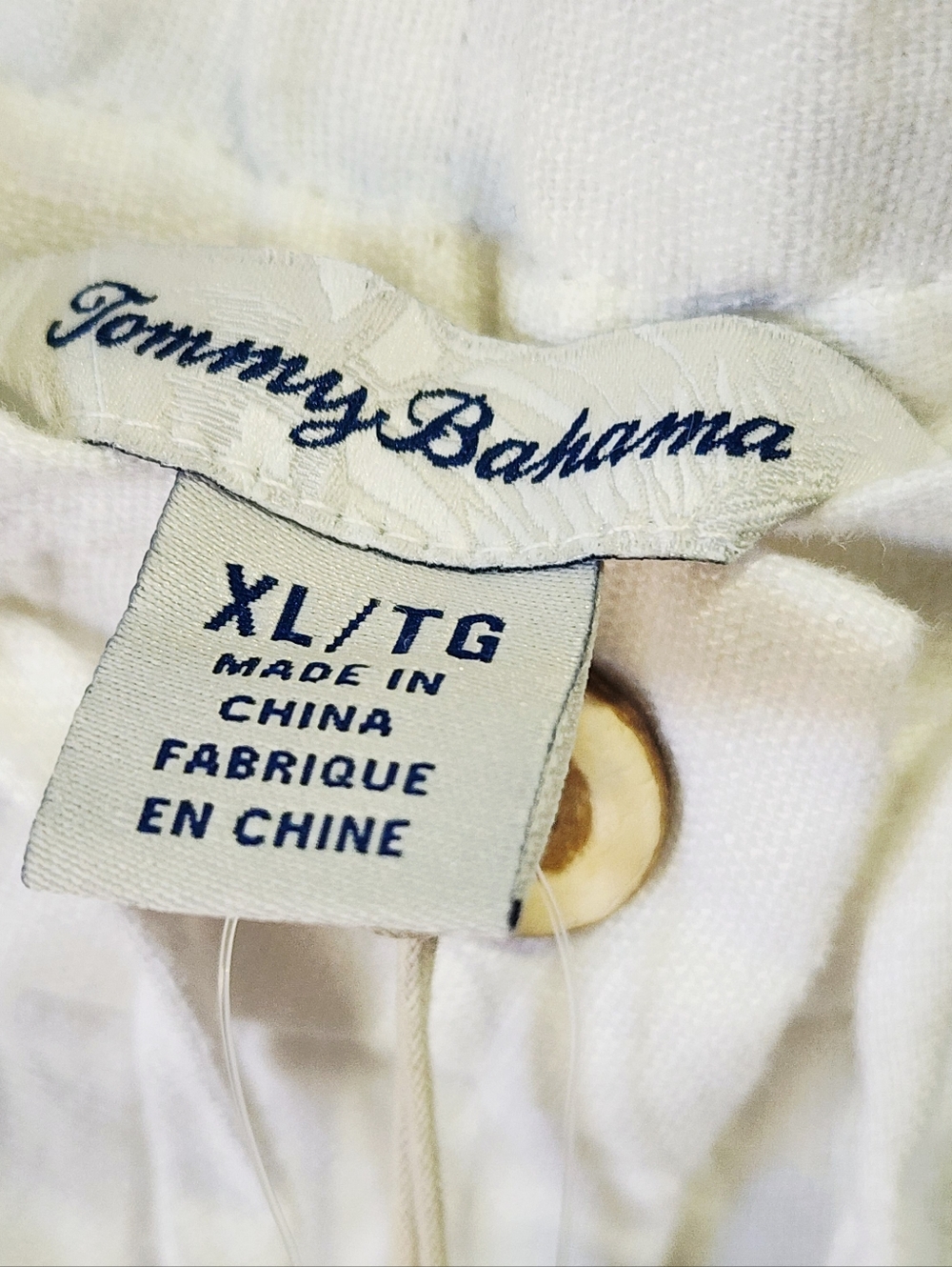 TOMMY BAHAMA | Palmbray Tapered Linen Pant | White | XL | New With Tags $115 - Picture 10 of 12